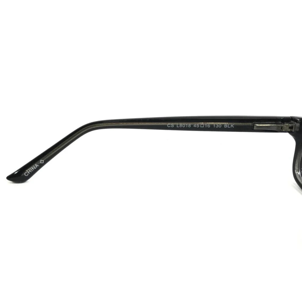 Lantis Optical Eyeglasses Frames CS L8018 BLK Black Rectangle Full Rim 45-16-130